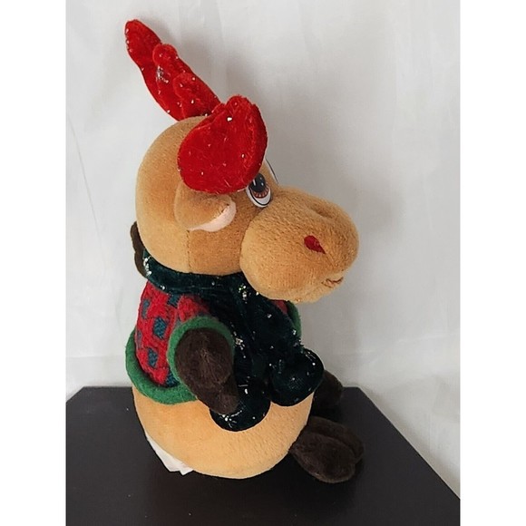TL TOYS HK LTD Reindeer PLUSH Children’s Christmas Holiday Sweater Scarf Antlers - Picture 5 of 7
